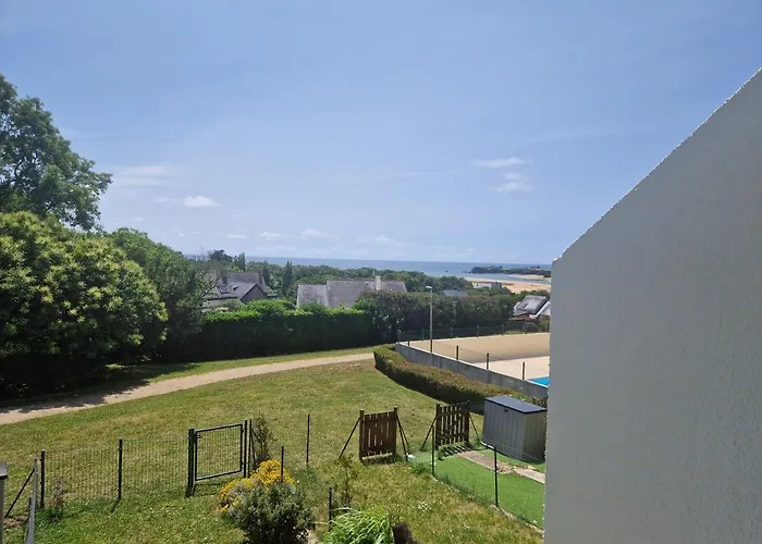 Guidel-Plages Studio Lumineux Balcon Vue Mer & Piscine